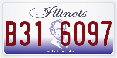 IL license plate B316097