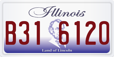 IL license plate B316120