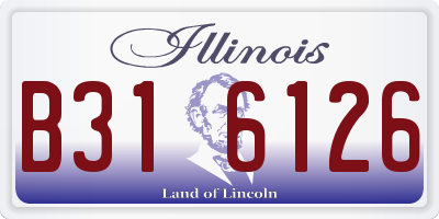 IL license plate B316126