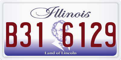 IL license plate B316129