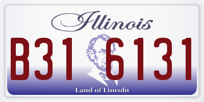 IL license plate B316131
