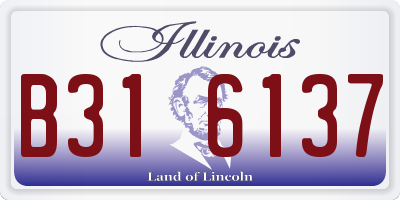 IL license plate B316137