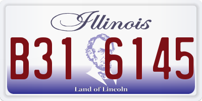 IL license plate B316145
