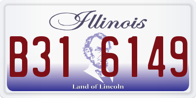 IL license plate B316149
