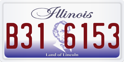 IL license plate B316153