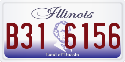 IL license plate B316156