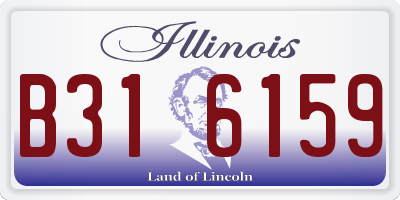 IL license plate B316159