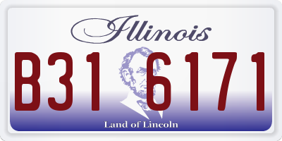 IL license plate B316171