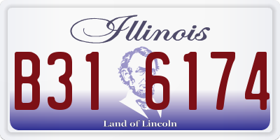 IL license plate B316174