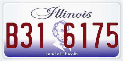 IL license plate B316175