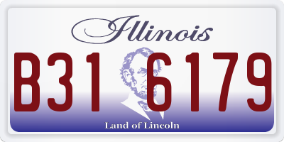IL license plate B316179