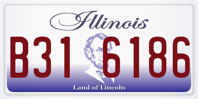 IL license plate B316186