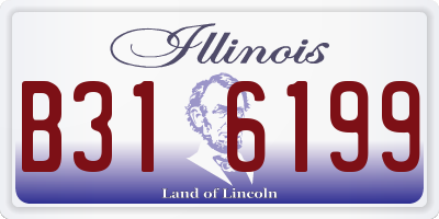 IL license plate B316199