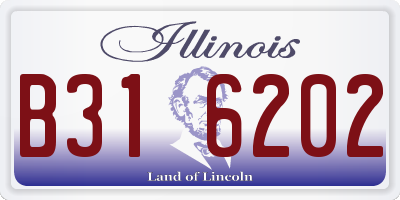 IL license plate B316202