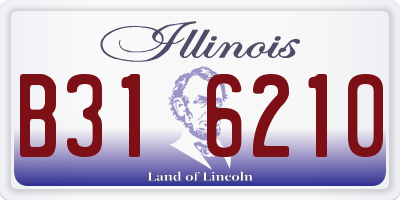 IL license plate B316210