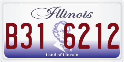 IL license plate B316212