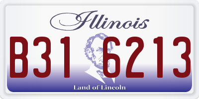 IL license plate B316213