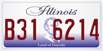 IL license plate B316214
