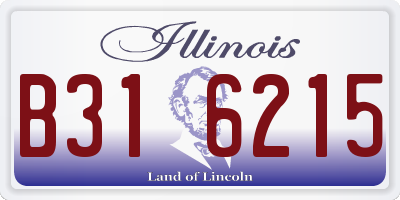 IL license plate B316215