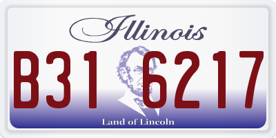 IL license plate B316217