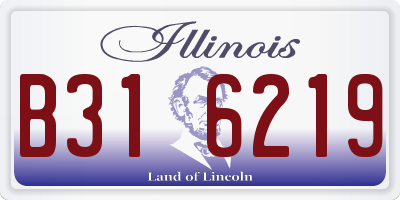 IL license plate B316219