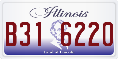 IL license plate B316220