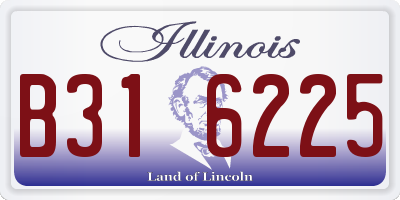 IL license plate B316225
