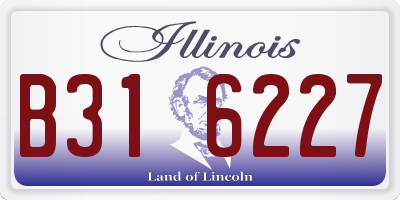 IL license plate B316227