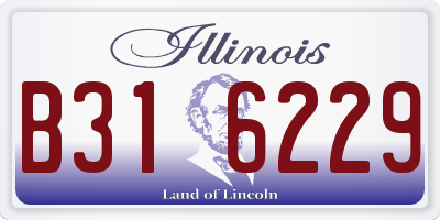 IL license plate B316229
