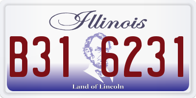 IL license plate B316231