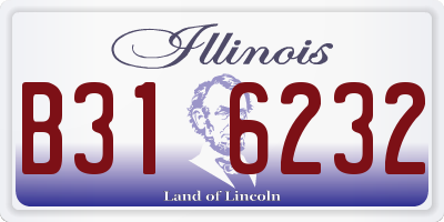 IL license plate B316232