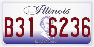 IL license plate B316236