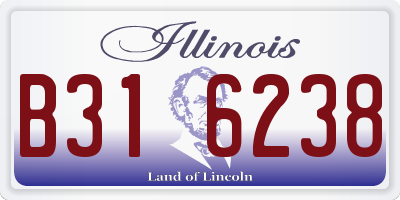 IL license plate B316238
