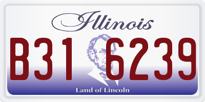 IL license plate B316239