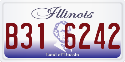 IL license plate B316242