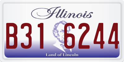 IL license plate B316244