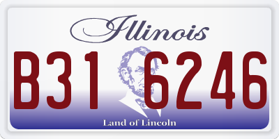IL license plate B316246