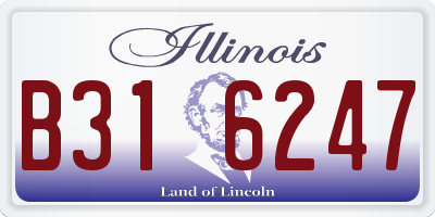 IL license plate B316247