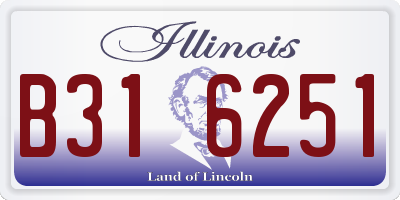 IL license plate B316251