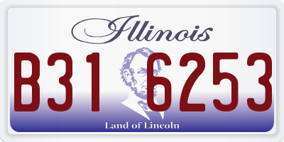 IL license plate B316253