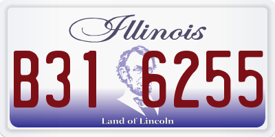 IL license plate B316255