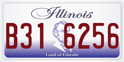 IL license plate B316256