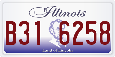 IL license plate B316258