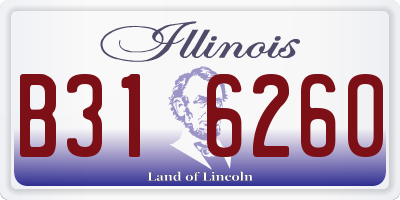IL license plate B316260