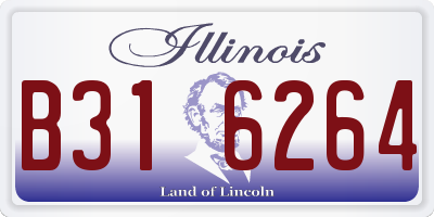 IL license plate B316264