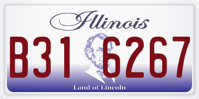 IL license plate B316267