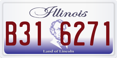 IL license plate B316271