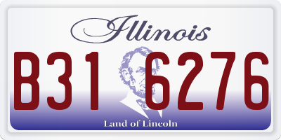 IL license plate B316276
