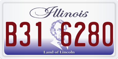 IL license plate B316280