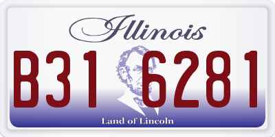 IL license plate B316281